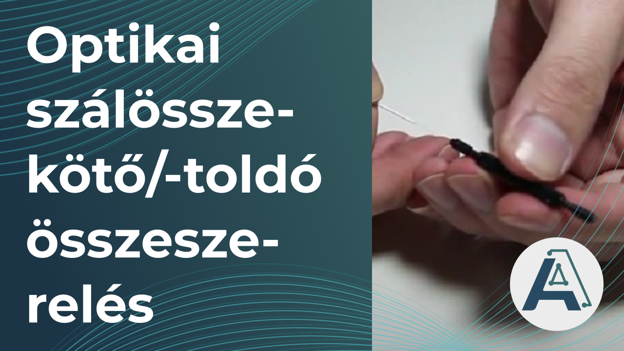 Optikai szálösszekötő/-toldó összeszerelés 